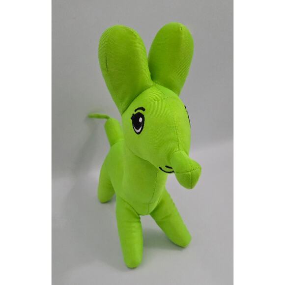 Green Polyester Balloon Animal Dog Plush - Picture 4 of 14